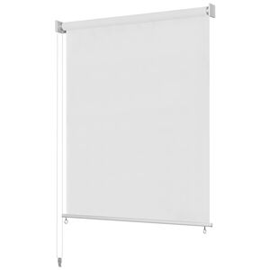 vidaXL Venkovn&iacute; roleta 105 (&Scaron;) x 140 (V) cm b&iacute;l&aacute;
