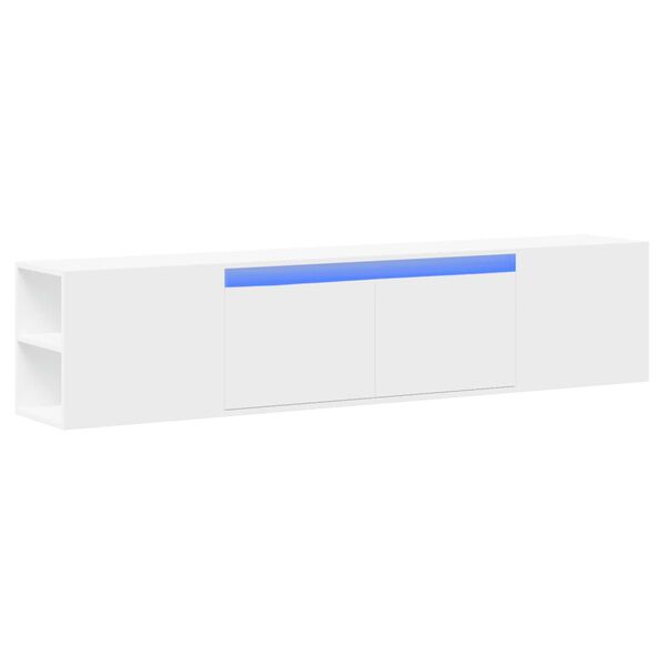 vidaXL N&aacute;stěnn&aacute; TV skř&iacute;ňka s LED b&iacute;l&aacute; 180 x 31 x 39,5 cm