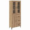 vidaXL Vysok&yacute; bufet Artisanov&yacute; dub 69,5 x 34 x 180 cm Kompozitn&iacute; dřevo
