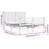 vidaXL R&aacute;m postele s čelem medově hněd&yacute; 140 x 190 cm masivn&iacute; dřevo