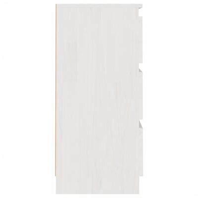 vidaXL Noční stolky 2 ks bílé 40 x 29,5 x 64 cm masivní borové dřevo