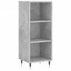 vidaXL Skř&iacute;ň highboard betonově &scaron;ed&aacute; 34,5x34x180 cm kompozitn&iacute; dřevo