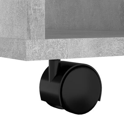vidaXL Skříňka na kolečkách betonově šedá 60 x 53 x 72 cm dřevotříska