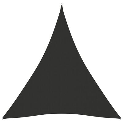 vidaXL Stínící plachta oxfordská látka trojúhelník 5x6x6 m antracitová