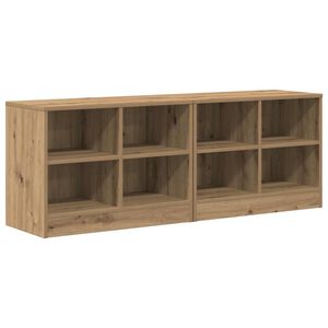 vidaXL Z&aacute;suvka pod postel s polic&iacute; 2 ks Dub artisan 66 x 33 x 48 cm