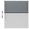 vidaXL Žaluziov&eacute; rolety se z&aacute;clonami Tmavě &scaron;ed&aacute; 130 x 115 cm Hlin&iacute;k