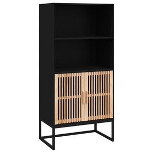 vidaXL Highboard čern&yacute; 60 x 35 x 125 cm kompozitn&iacute; dřevo