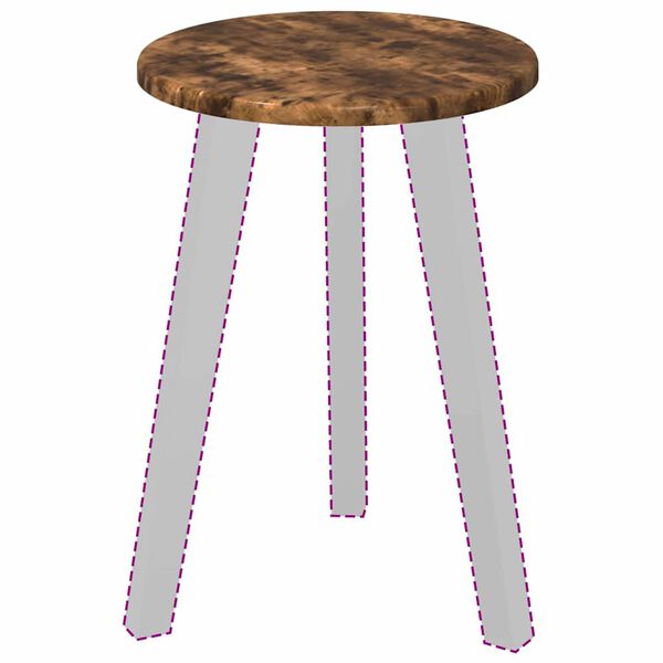 vidaXL Deska stolu Kouřový dub 30 x 30 x 1,5 cm kompozitní dřevo