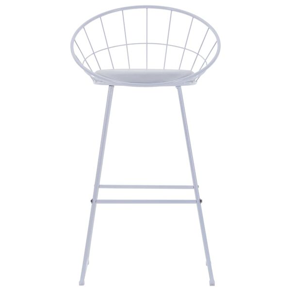 vidaXL Barov&eacute; židle 2 ks b&iacute;l&eacute; uměl&aacute; kůže