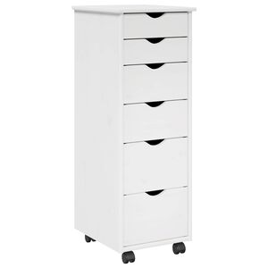 vidaXL Kolejov&aacute; skř&iacute;ň B&iacute;l&aacute; 34 x 39 x 93,5 cm Masivn&iacute; borovicov&eacute; dřevo