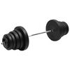 vidaXL Obouručn&iacute; činka se z&aacute;važ&iacute;m 90 kg