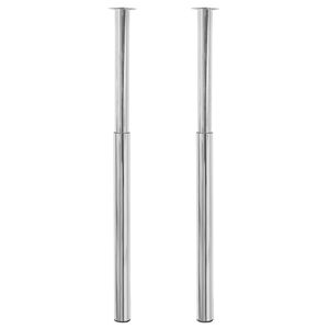 2 teleskopick&eacute; stolov&eacute; nohy chromovan&eacute; 710 mm - 1100 mm