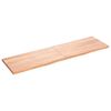 vidaXL Stoln&iacute; deska světle hněd&aacute; 180x50x(2-4)cm o&scaron;etřen&yacute; masivn&iacute; dub
