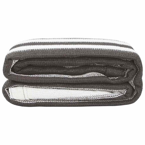 vidaXL Koberec do stanu antracitov&yacute; a b&iacute;l&yacute; 400 x 400 cm HDPE