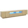 vidaXL TV skř&iacute;ňka s LED osvětlen&iacute;m dub sonoma 200 x 35 x 40 cm