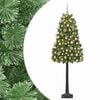 vidaXL Uměl&yacute; kloubov&yacute; v&aacute;nočn&iacute; stromeček s baňkami 120 cm 150 LED