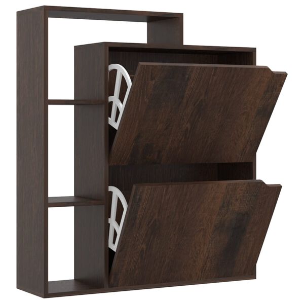 vidaXL Botn&iacute;k kouřov&yacute; dub 79,5 x 24 x 90,5 cm dřevotř&iacute;ska