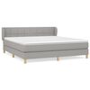 vidaXL Box spring postel s matrac&iacute; světle &scaron;ed&aacute; 160 x 200 cm textil