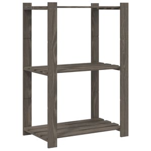 vidaXL 3patrov&yacute; &uacute;ložn&yacute; reg&aacute;l &scaron;ed&yacute; 60 x 38 x 90 cm masivn&iacute; borov&eacute; dřevo