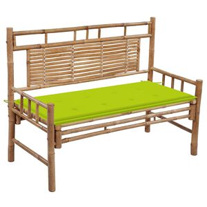 vidaXL Zahradn&iacute; lavice s podu&scaron;kou 120 cm bambus