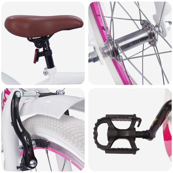 vidaXL Dětsk&eacute; Kolo 18 palců pro 5-7 let B&iacute;l&aacute;