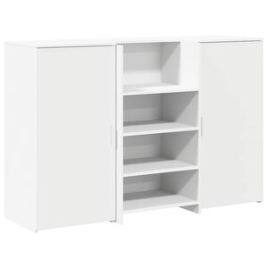 vidaXL Recepčn&iacute; stůl b&iacute;l&yacute; 155x50x103,5 cm kompozitn&iacute; dřevo