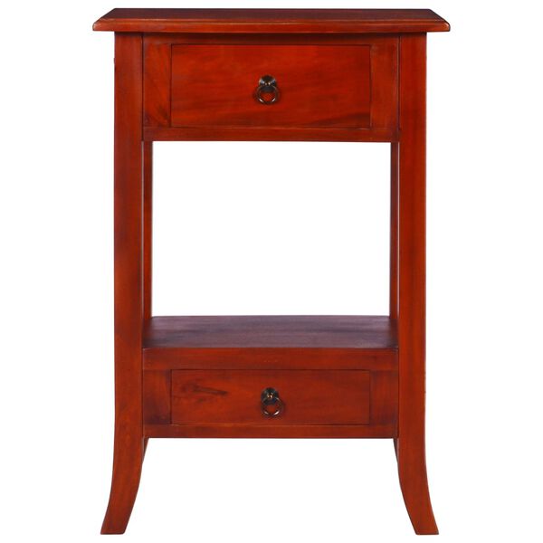 vidaXL Konzolov&yacute; stolek klasicky hněd&yacute; 50 x 30 x 75 cm masivn&iacute; mahagon