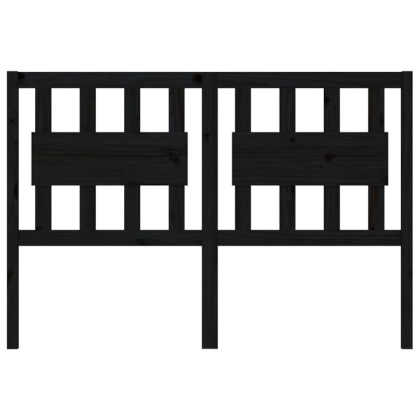 vidaXL Čelo postele čern&eacute; 125,5 x 4 x 100 cm masivn&iacute; borovice