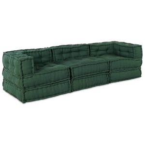 vidaXL Modulov&aacute; pohovka Textil Zelen&aacute; 210 x 70 x 56 cm