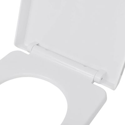 vidaXL WC sedátka s funkcí pomalého sklápění 2 ks bílá plastová