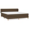 vidaXL Box spring postel s matrac&iacute; tmavě hněd&aacute; 160x200 cm textil