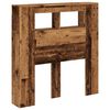 vidaXL Čelo postele s LED old wood 100x18,5x103,5 cm kompozitní dřevo