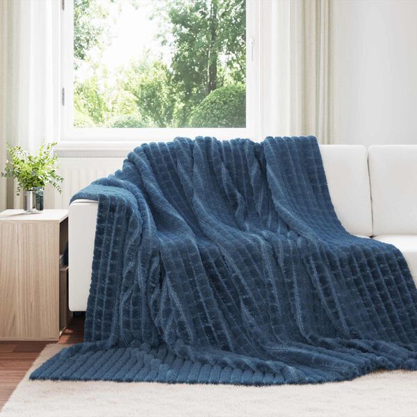vidaXL Dekoračn&iacute; deky 6 pcs N&aacute;mořnick&aacute; modr&aacute; 270 x 240 cm Fleece