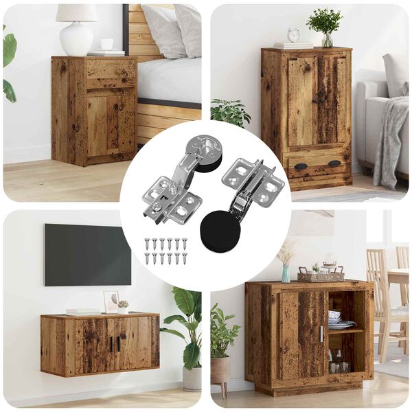 vidaXL Z&aacute;věs 2 pcs Stř&iacute;brn&aacute; 35 mm Železo