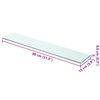 vidaXL Policov&aacute; deska sklo čir&eacute; 80x15 cm