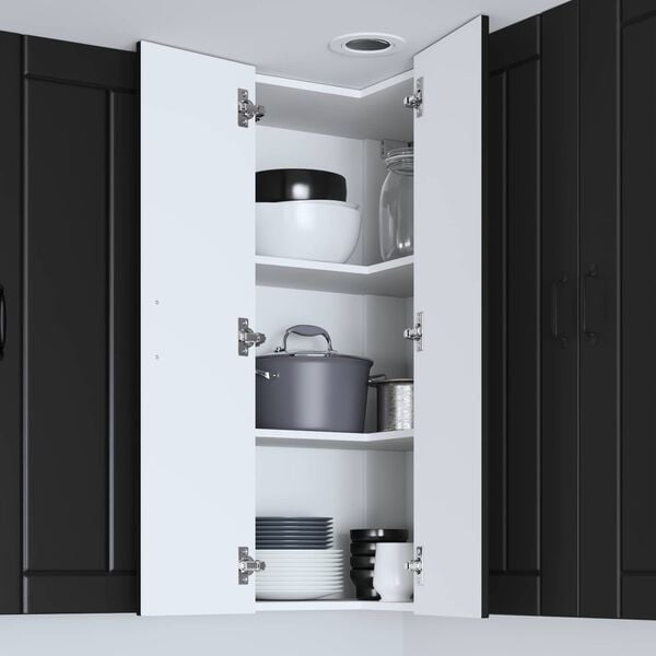 vidaXL Kuchyňsk&aacute; skř&iacute;ň Lucca Čern&aacute; 57 x 57 x 100 cm Kompozitn&iacute; dřevo