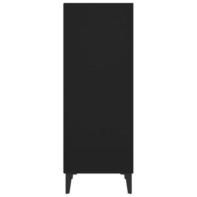 vidaXL Příborník černý 34,5 x 32,5 x 90 cm kompozitní dřevo