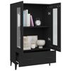 vidaXL Highboard čern&yacute; 70 x 31 x 115 cm kompozitn&iacute; dřevo