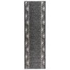 vidaXL Běhoun FLORNES Tkan&yacute; &Scaron;ed&aacute; Zigzag 67 x 150 cm PP 7 mm