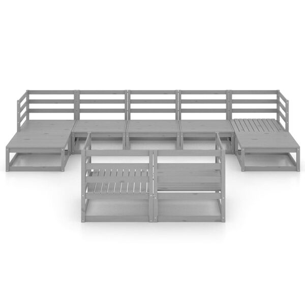 vidaXL 9d&iacute;ln&aacute; zahradn&iacute; sedac&iacute; souprava masivn&iacute; borovice