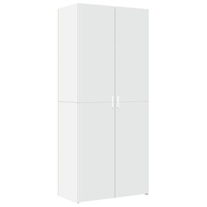 vidaXL Skř&iacute;ň highboard b&iacute;l&aacute; 80 x 42,5 x 185 cm kompozitn&iacute; dřevo