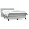 vidaXL Box spring postel s matrac&iacute; světle &scaron;ed&aacute; 140x210 cm samet