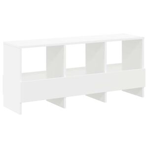 vidaXL Reg&aacute;l na časopisy B&iacute;l&aacute; 102 x 30 x 45 cm