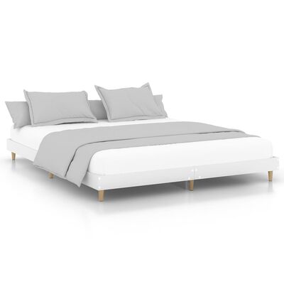 vidaXL Rám postele bílý 160 x 200 cm kompozitní dřevo
