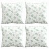 vidaXL Z&aacute;věsn&eacute; pol&scaron;t&aacute;ře List s pol&scaron;t&aacute;řem 4 pcs Vzor listů 50 x 50 cm
