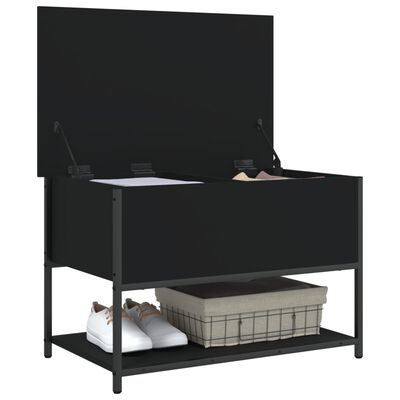 vidaXL Úložná lavice černá 70 x 42,5 x 47 cm kompozitní dřevo