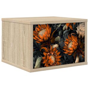 vidaXL N&aacute;stěnn&aacute; nočn&iacute; skř&iacute;ňka LOCHEM Dub sonoma 36 x 33 x 25 cm