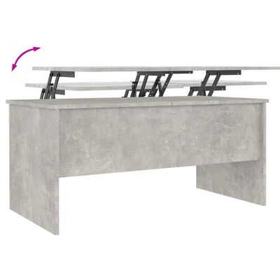 vidaXL Konferenční stolek betonově šedý 102 x 50,5 x 46,5 cm kompozit