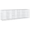 vidaXL Gabionov&yacute; ko&scaron; s v&iacute;kem 500 x 100 x 150 cm pozinkovan&eacute; železo