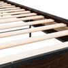 vidaXL R&aacute;m postele hněd&yacute; dub 90 x 200 cm kompozitn&iacute; dřevo a kov